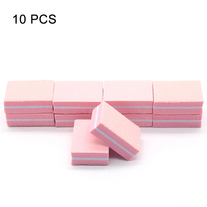 Nails Buffer Grind Buffing Block pink Nail File For Pedicure Manicure Care Nail Art Sponge Buffer Polish Nail accessories Tools