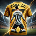 HOT SALE Cristiano Ronaldo Fashion Football Superstar Printed Men's Fan Commemorative T-shirt Daily Sports Breathable Jersey