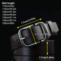 New Men's Formal Belt Solid Color Needle Buckle Belt Jeans Stylish Belt, Soft Leather Designer Handmade Daily and Business Wear