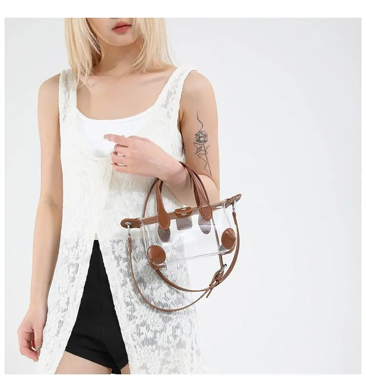 High-End Luxury Brand Leather Ladies Handbag Famous Designer Fashionable Elegant Commuter Vintage Daily Bag