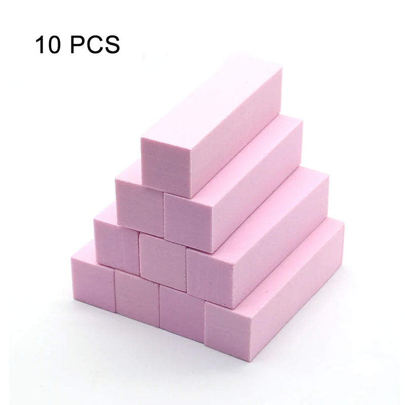 Nails Buffer Grind Buffing Block pink Nail File For Pedicure Manicure Care Nail Art Sponge Buffer Polish Nail accessories Tools