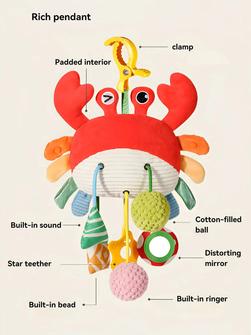 Bed hanging drawstring cheer toy bedbell pendant can be nibbled drawstring cartoon pendant