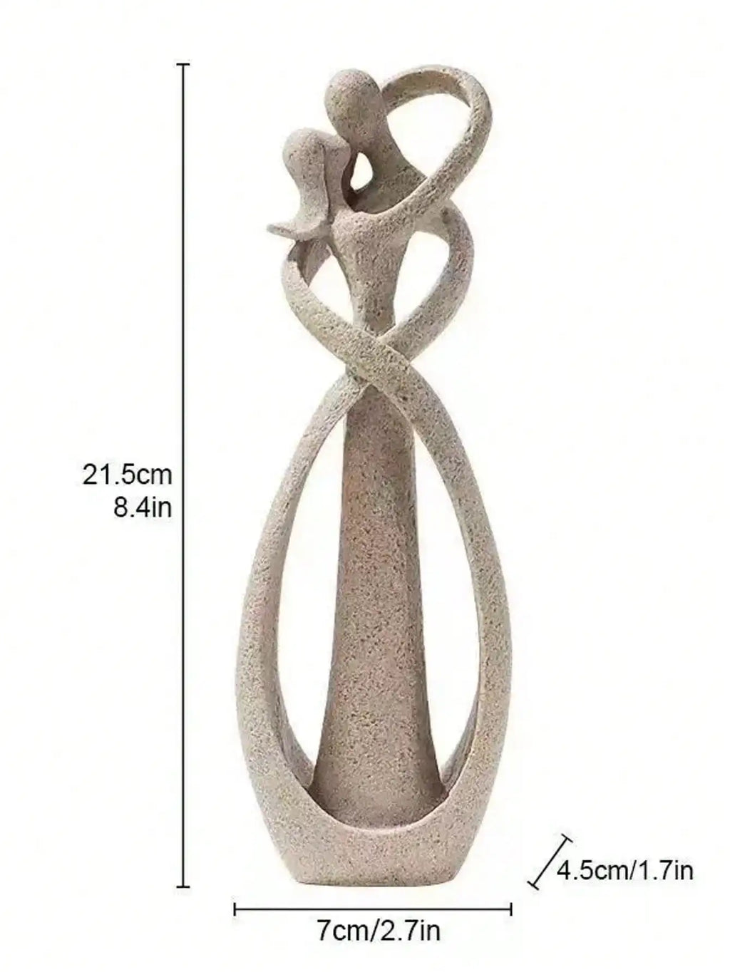 Nordic Style Creative Home Decor: Embracing Couple Sculpture for Office, Bookshelf, Living Room, Bedroom, Tabletop Decoration