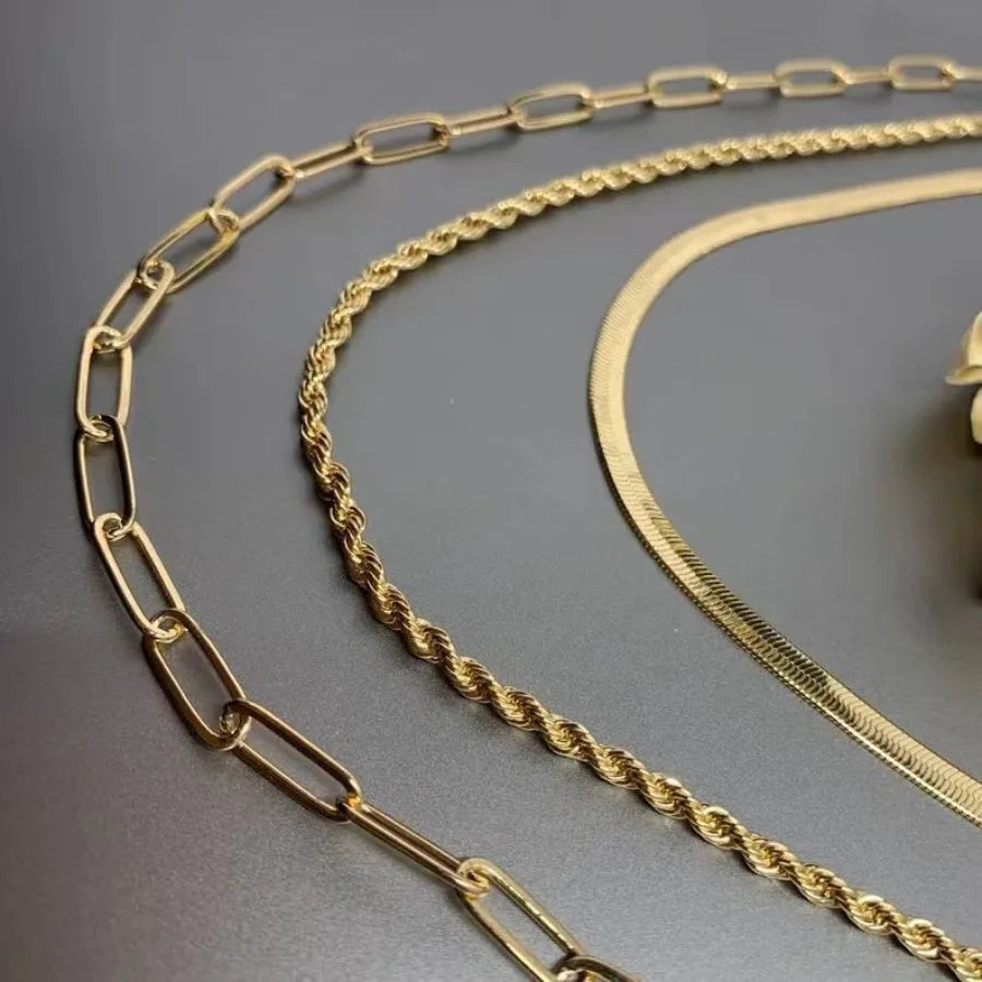 14K Gold Silver Plated Snake Chain Necklace Herringbone Necklace Gold Choker Necklaces for Women Girl Gifts Jewelry