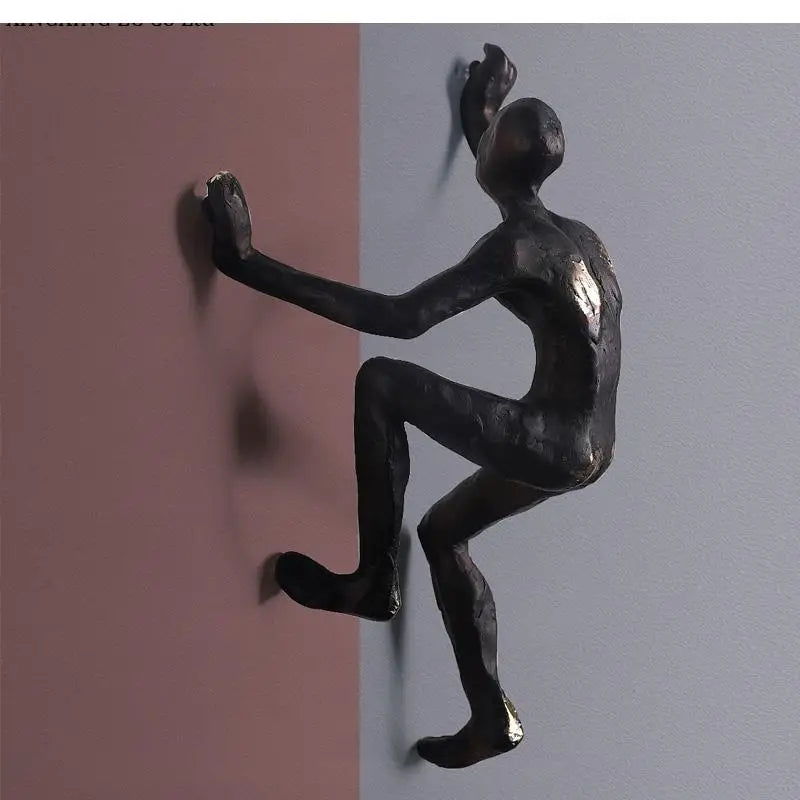 Retro Rock Climbing Character Wall Decoration Pendant Nordic Modern Living Room Bar Background Crafts