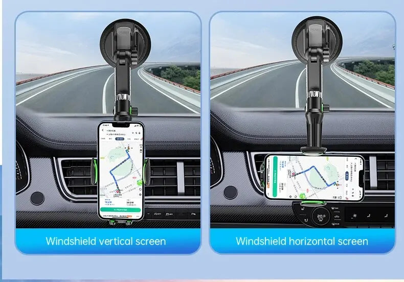 Suction Cup Phone Holder Windshield/Dashboard/Window, Universal Suction Cup Car Phone Holder Mount with Sticky Gel Pad, Compatib