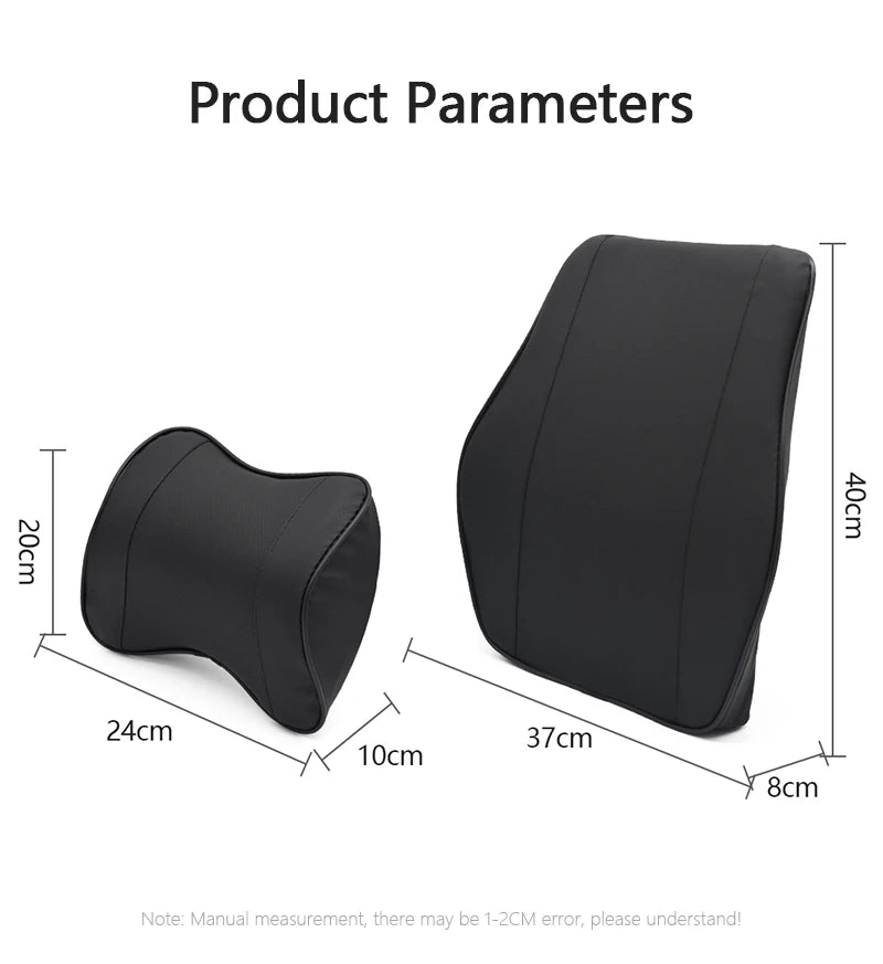 Car Neck Headrest Pillow Rest Head Support Cushion Car Breathable Memory Foam Slow Rebound Guard Car Lumbar Pillow Universal