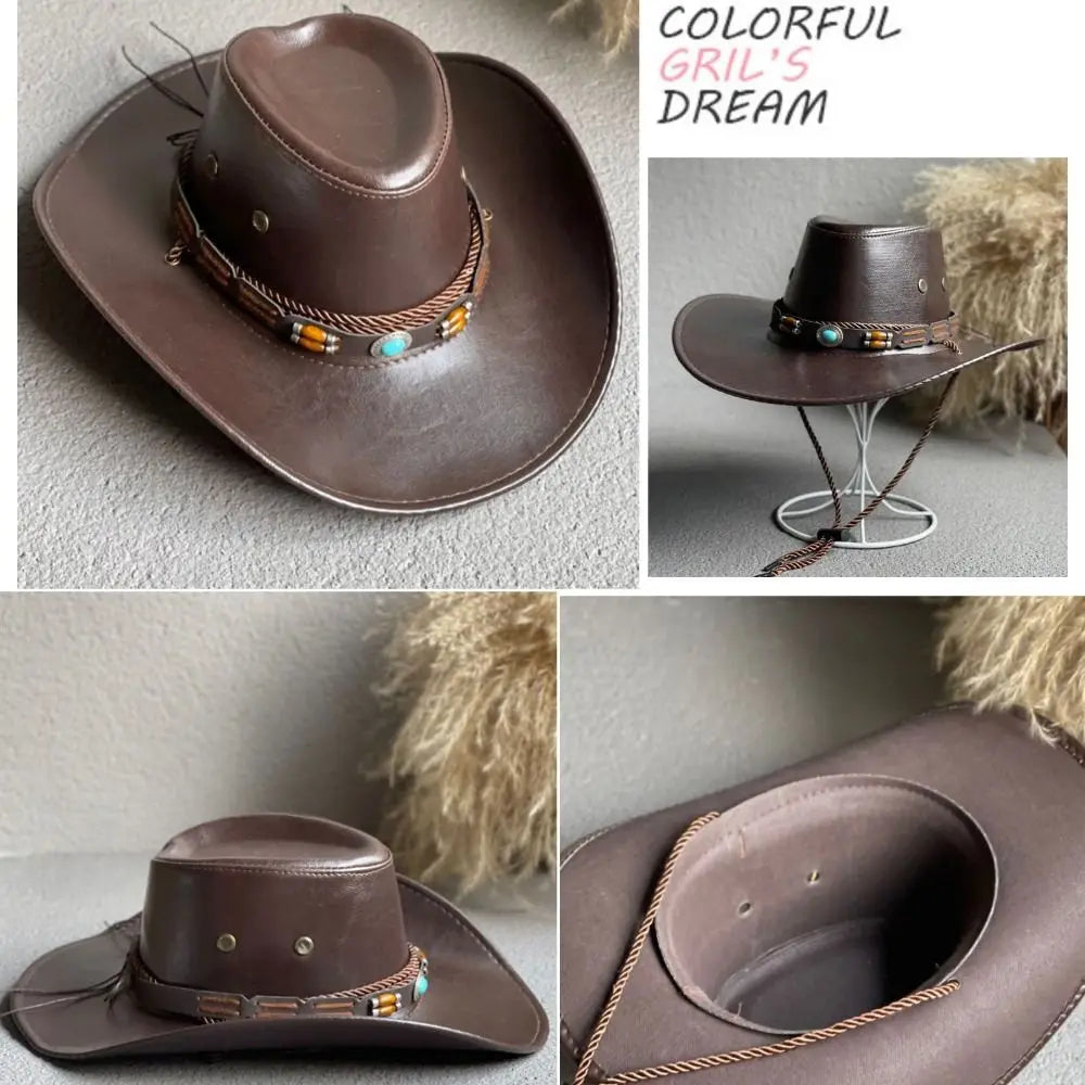 Hat Vintage Climbing Mountain Travel Big Brim Hiking For Men Sombrero Hombre Fisherman Hat Cowboy Hat Women Cap Bucket cap