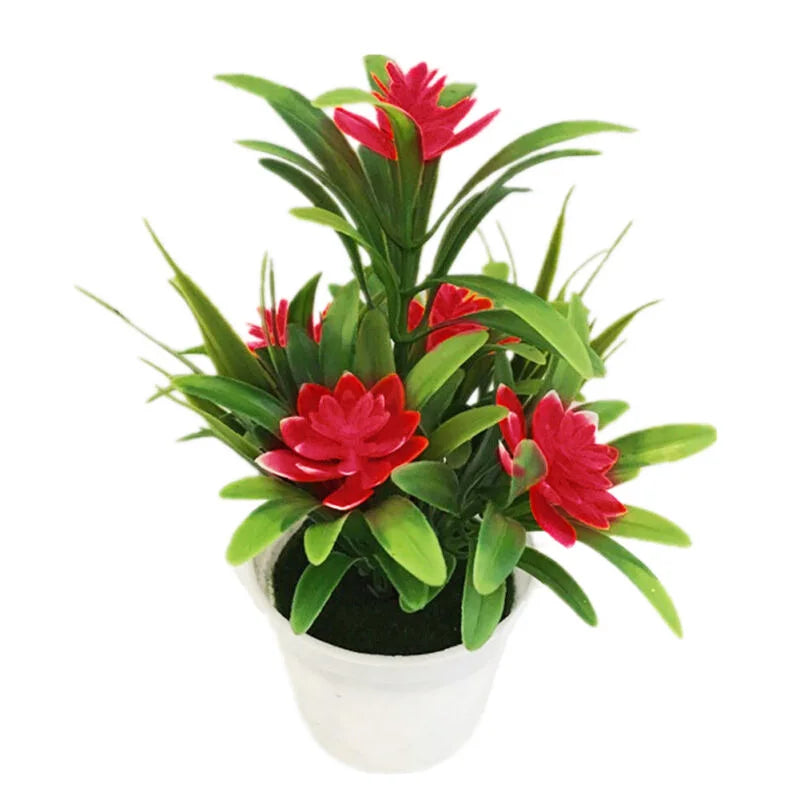 Artificial Flowers Plant Pot Simulate