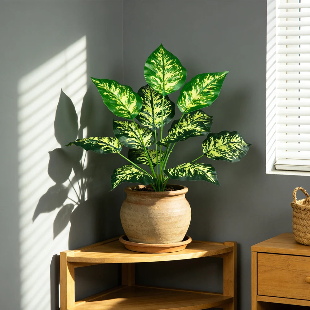 Artificial Plants Green Palm Leaves