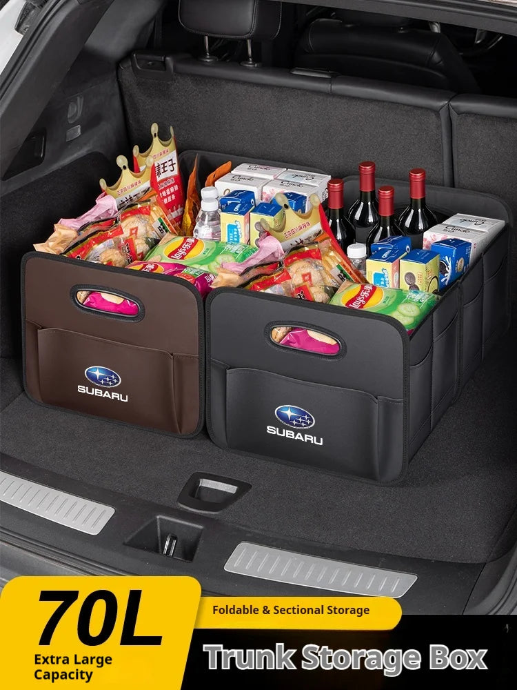 For Subaru STI Brz Wrx Xv Ascent Forester Outback Impreza Legacy Car Trunk Foldable Storage Box Large Capacity Storage Bag