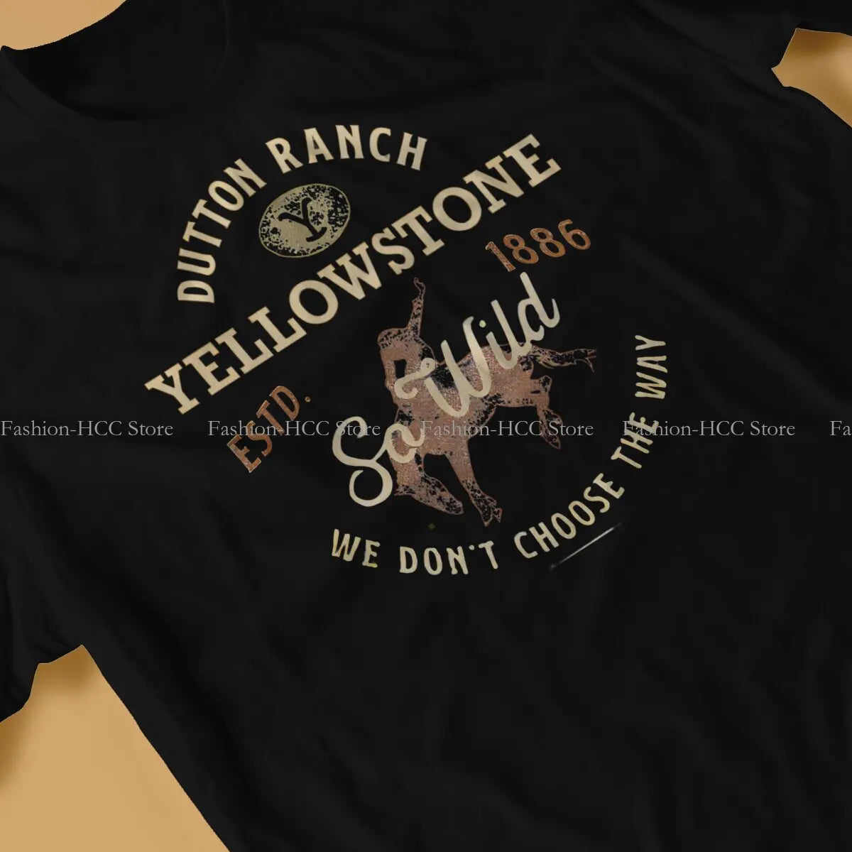 Yellowstone Dutton Ranch TV Show Men's T-shirt So Wild Vintage Rodeo Individuality T Shirt Graphic Sweatshirts Hipster