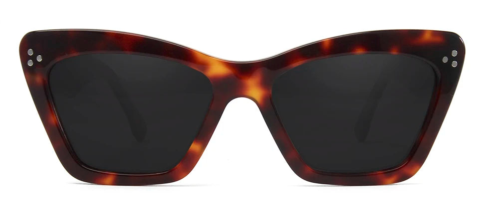 High Quality Acetate Sunglasses Women Cat Eye Trendy Sun Glasses Polarized Gafas De Sol 187S Brand Designer Eyewear Shades UV400