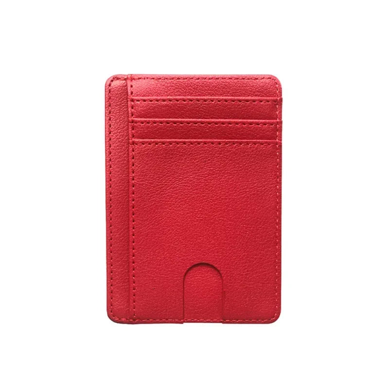 8 Slot Slim RFID Blocking Leather Wallet Credit ID Card Holder Purse Money Case Cover Anti Theft for Men Women Men Fashion Bags