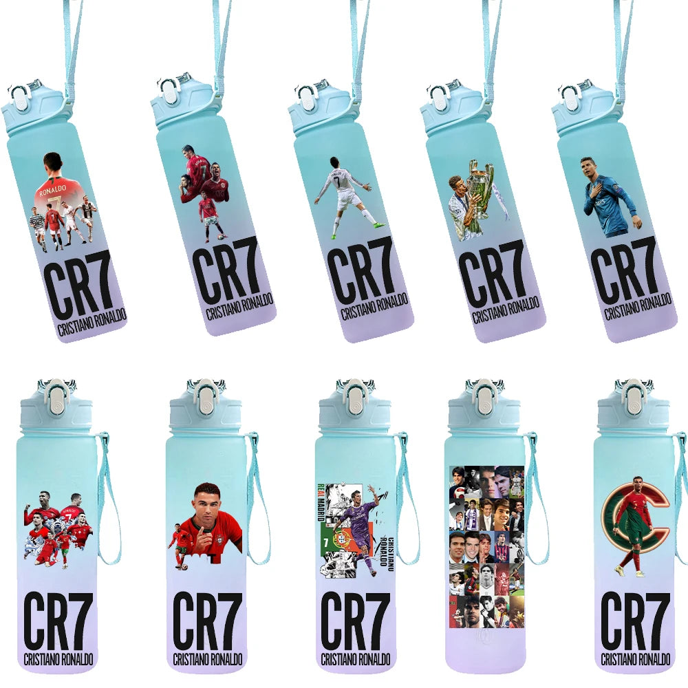 CR7 Cristiano Ronaldo World Football Stars High-value Large Capacity Portable Water Cup Drinking Bottle
