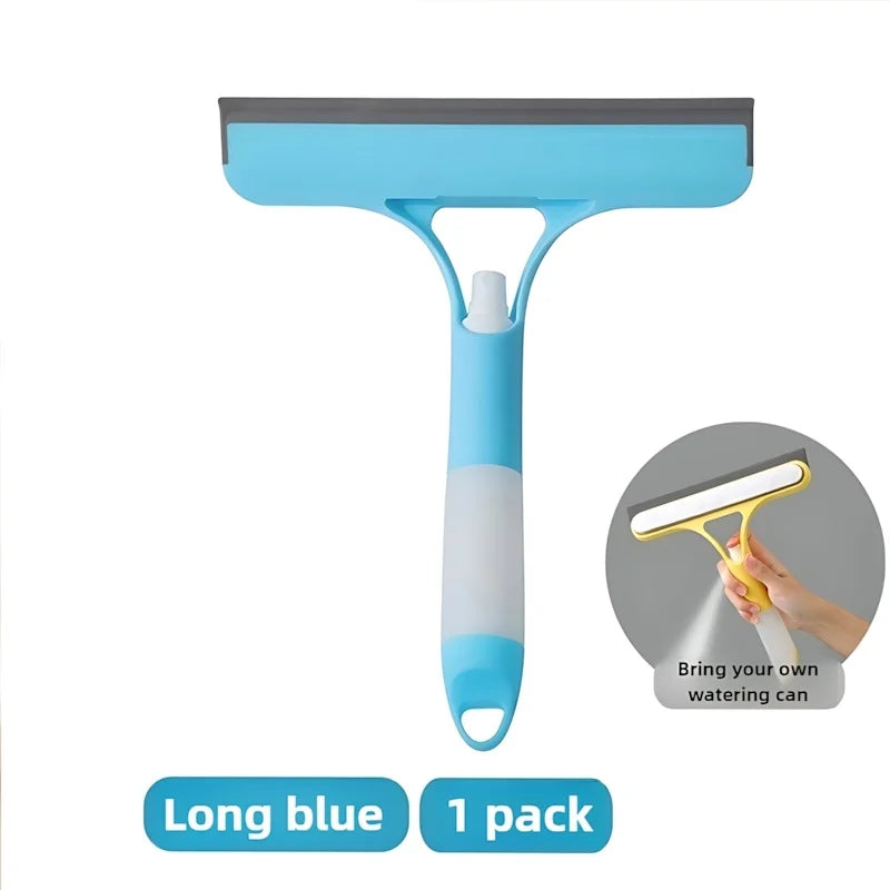 Simple Spray & Squeegee Glass Cleaner, 22x3cm. Streak-Free, for Home, Office, Easy to Use