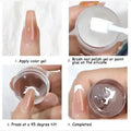 Nail Stamper Kit | Jelly Silicone Stamp + Scraper + Stencil Templates | French Tip Nail Art Tool