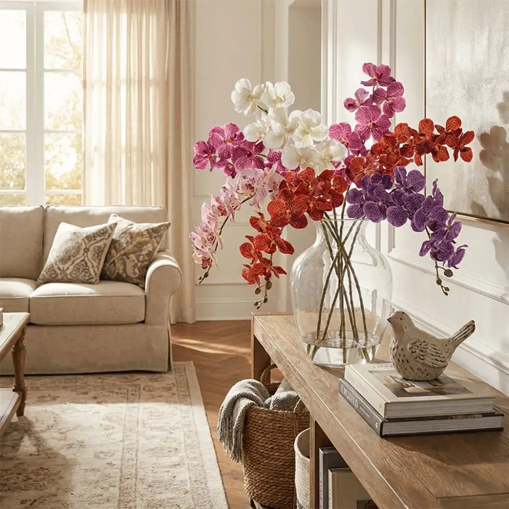 Real Touch Orchids Floral Arrangements Realistic Fake Flower