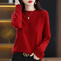 Women Sweater O-neck Autumn Winter Basic Pullover Warm Casual Pulls Jumpers Korean Long-sleeved Solid Knitwear Bottoming Shirt
