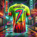 Fashion Cristiano Ronaldo Football Jersey for Fans 3D Printed Limited Top Mens Sportswear Casual Breathable Top