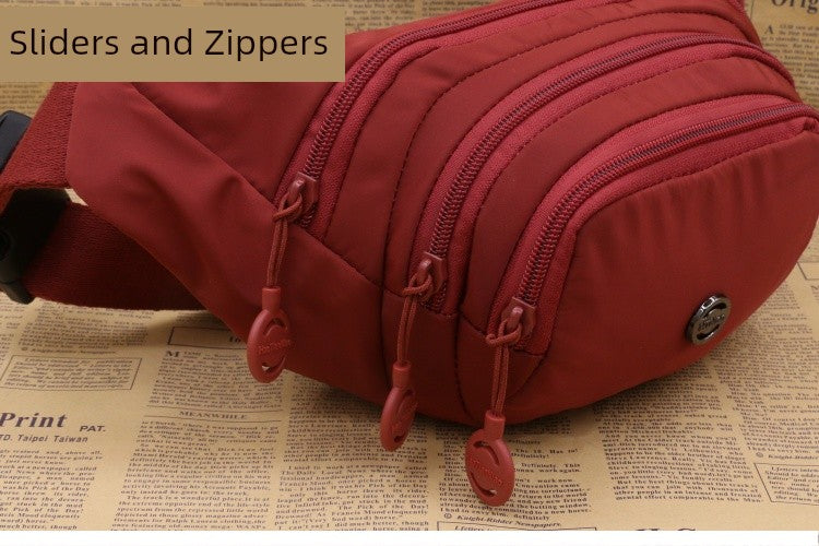 Unisex Waist Bag Multi-Functional Large Capacity Water Repellent Outdoor Sports Mobile Phone Wallet Oxford Cloth Cashier Bag