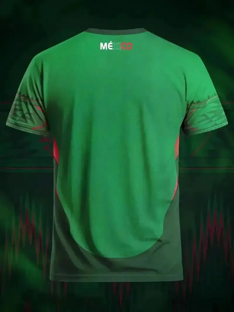 2025 Summer Mexico Football Jersey Men Women Clothes 3D Printed Sports Casual Outdoor Daily Training Quick-Drying Shirts