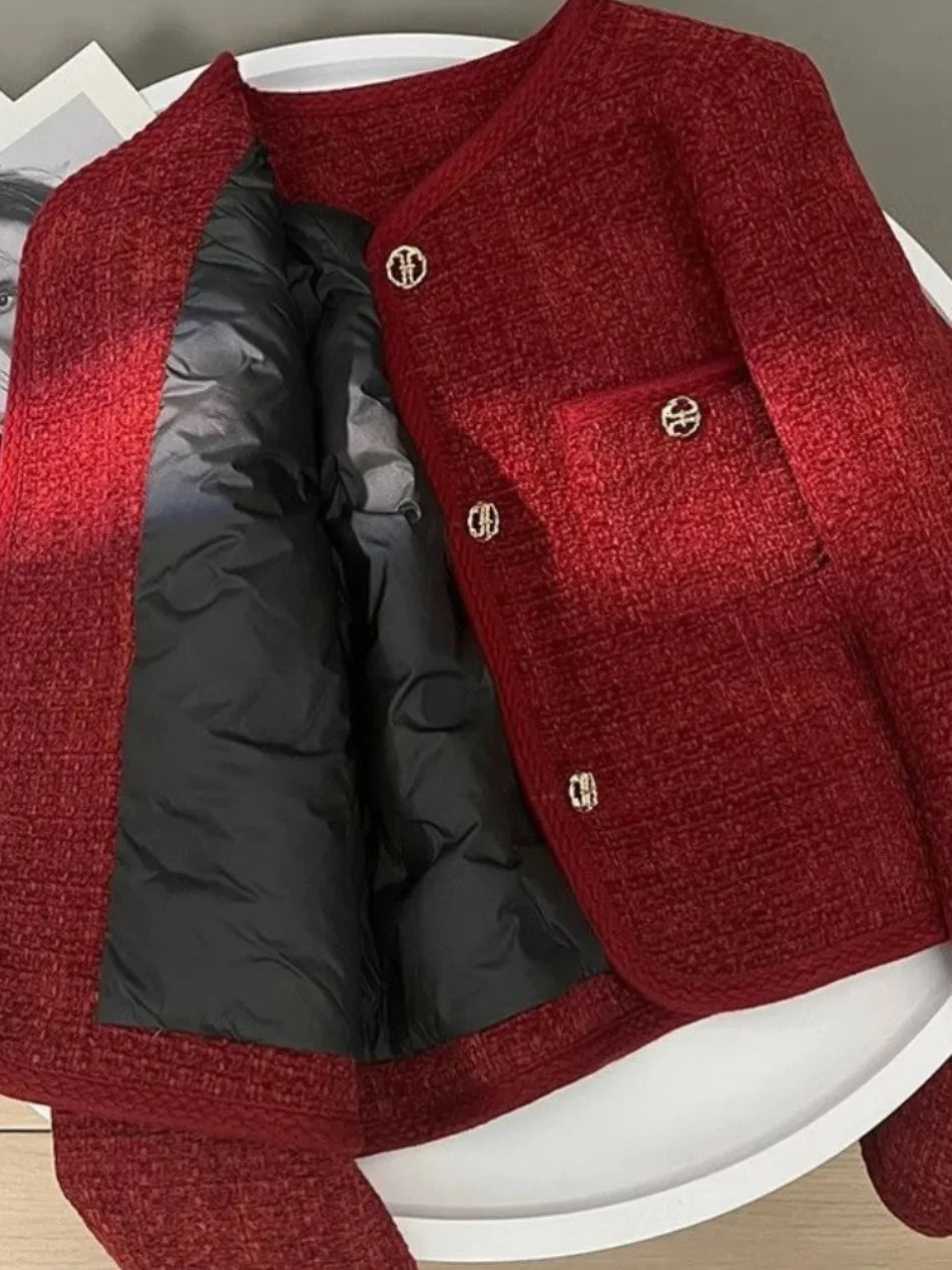 High-end Women's Tweed Coat 2025 Autumn and Winter New Arrival Noble French Elegant Fashionable Versatile Short Jacket