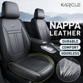 360 Surrounded Nappa Leather Car Front Seat Covers Universal Fit For Most Cars Cushion Covers Car Styling Seat Protector Pads