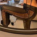 Women's Long Pants 2025 Spring/Summer New Women's Casual Water Diamond Contrast Mesh High Waist Tight Pants