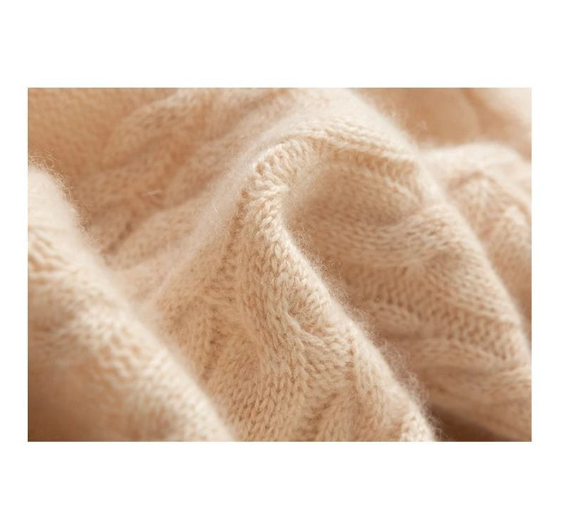 Street Turtleneck Sweater Women 2023 Autumn Winter Long Sleeve Cashmere Female Knitted Pullover Loose Lady Thicken Knitwear