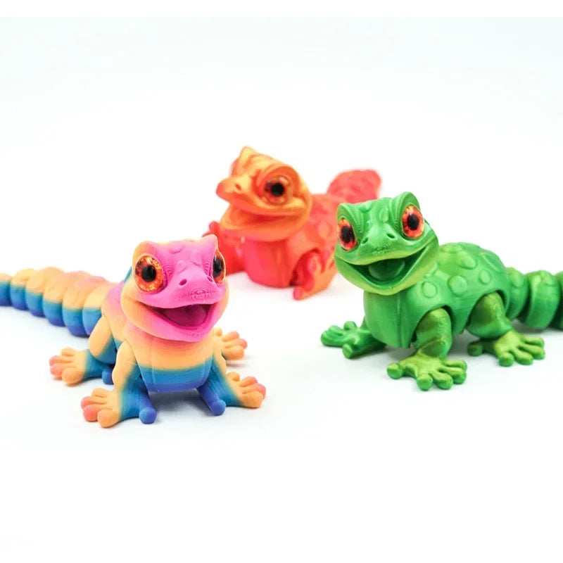 3D Printed Multi-joint Movable Animals Model Kid Toys Cute Relief Sensory Toy Funny Home Accessories Kids Gift Desktop Ornament