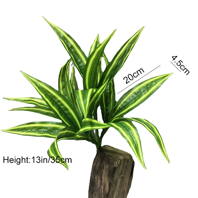 Artificial Plants Wall Palm Leaves