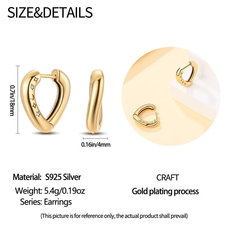 925 Silver Pearl Bee Star Moon Earrings – Trending Fashion Jewelry Gift