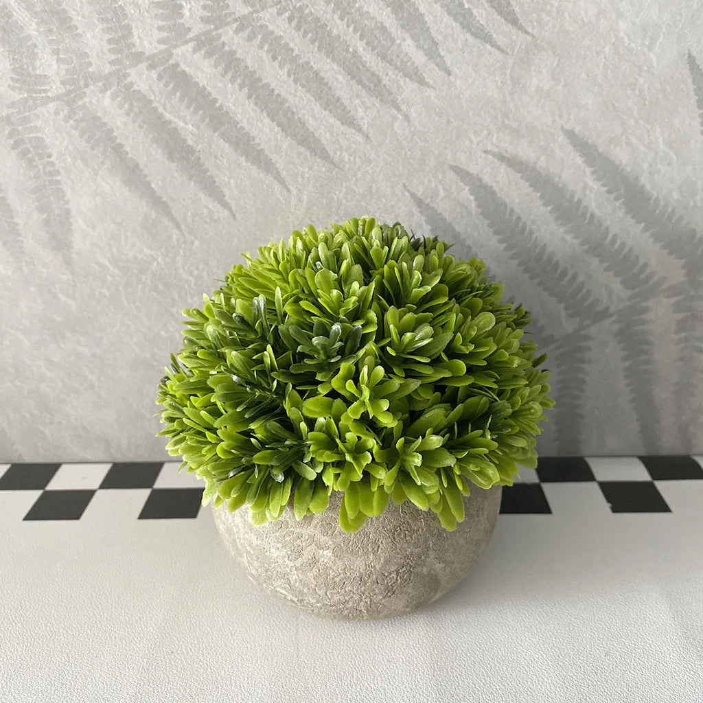 Artificial Green Plants Flower Pot