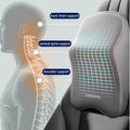 Car Lumbar Back Support Headrest Neck Pillow Memory Foam Lumbar Pillow Universal Soft Neck Pillows Cushion Car Seat Cushion