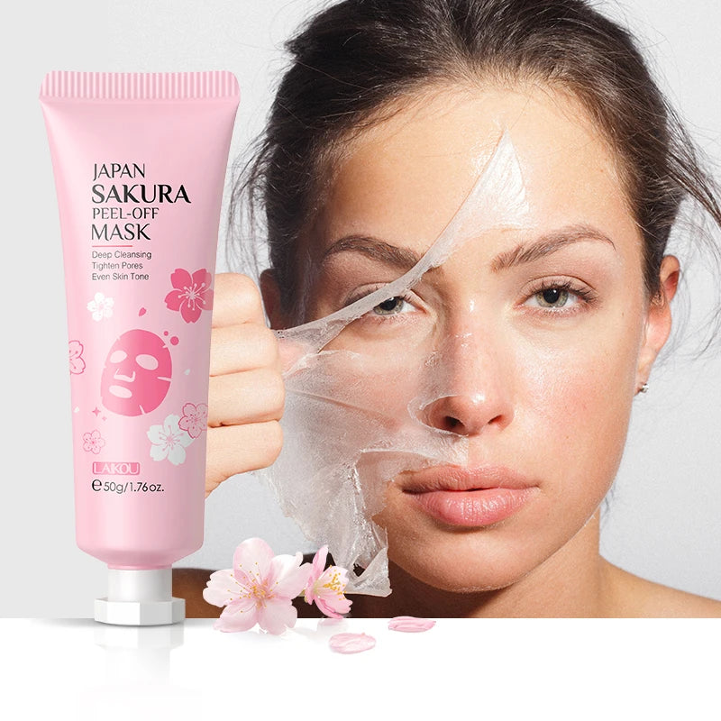 LAIKOU Japan Sakura Skincare Set Moisturizing Anti-Aging Kit Wrinkle Smoothing Radiance Boosting Facial Kit Gift Set