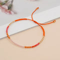 Go2boho Bohemian Glass Bead Bracelets For Women Tiny Seed Beaded Minimalist Handmade Adjustable Lucky Jewelry Christmas Gifts