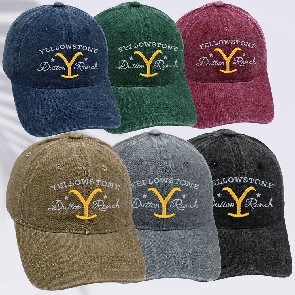 Yellowstone Dutton Ranch Baseball Cap Embroidery Cowgirl Dad Hat Men Summer Casual Farm Hat Unisex