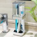 Toothbrush Holder With Cup/Cover, Compatible With Conventional Toothbrushes, Can Store Toothpaste Toothbrush Holder For Bathroom