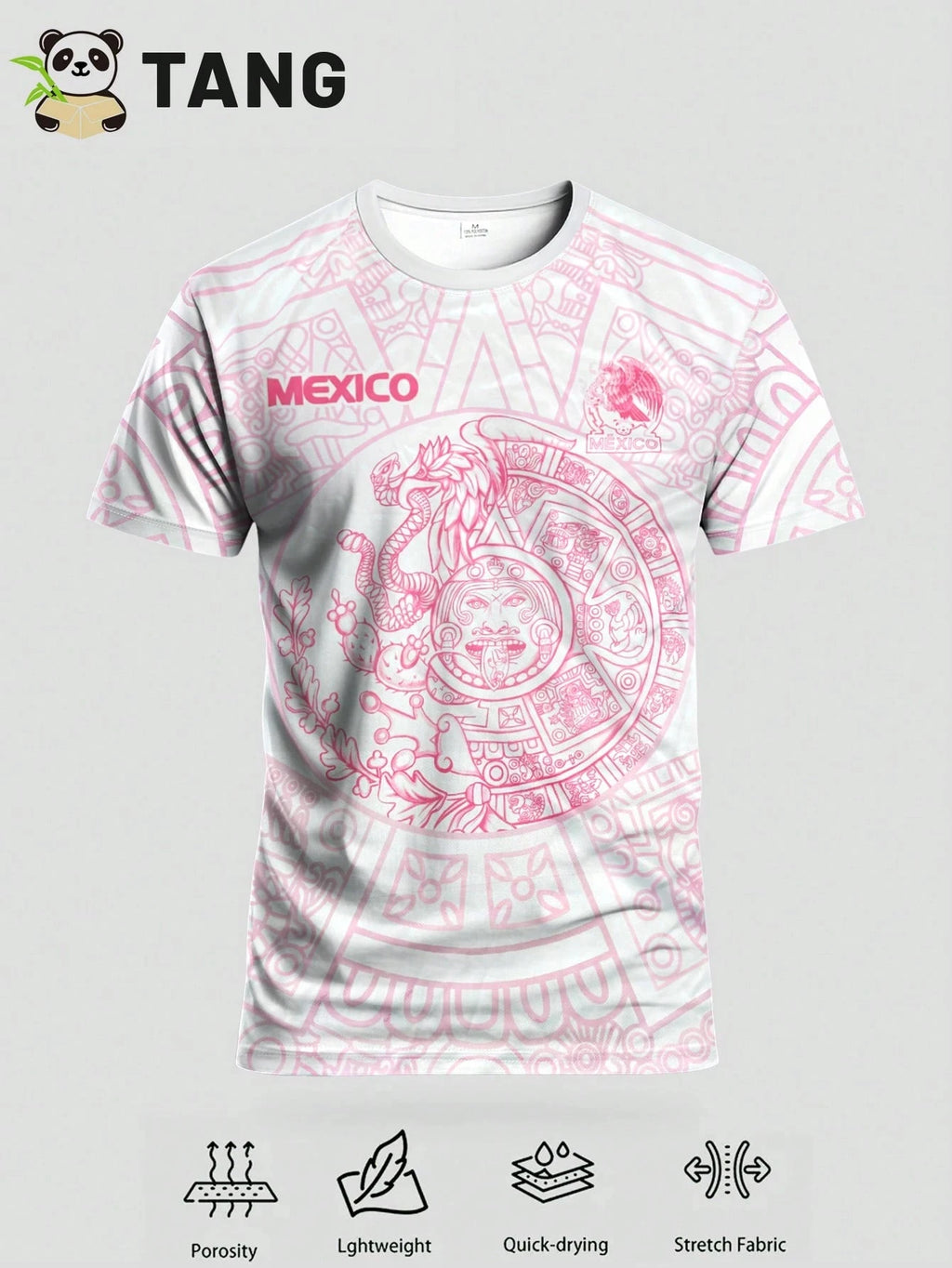 Mexico Football Jersey & Crew Neck Comfortable Sports Shirt Suitable for Match Football Training Casual and Holiday Wear & Gift