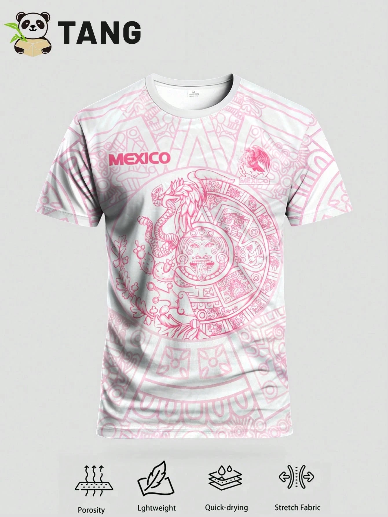 Mexico Football Jersey & Crew Neck Comfortable Sports Shirt Suitable for Match Football Training Casual and Holiday Wear & Gift