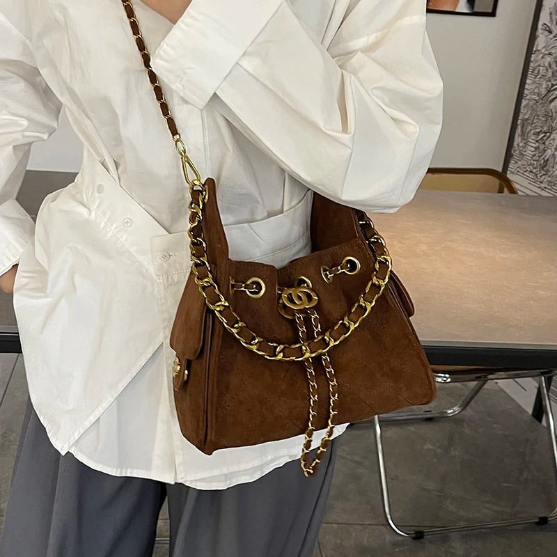 High-Quality Leather Women's Handbag Classic Elegant Design By Famous Designer Luxury Brand For Stylish Ladies