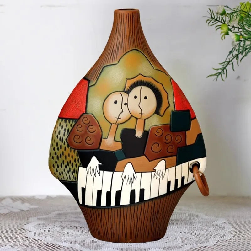 Creative Ceramic Vase Figurines