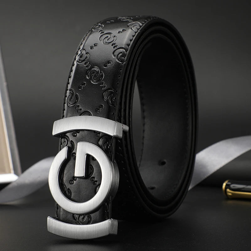 Men's Belt Fashionable Belt for Men Letter G Buckle Luxury Brand Belt Male Boss Business Style