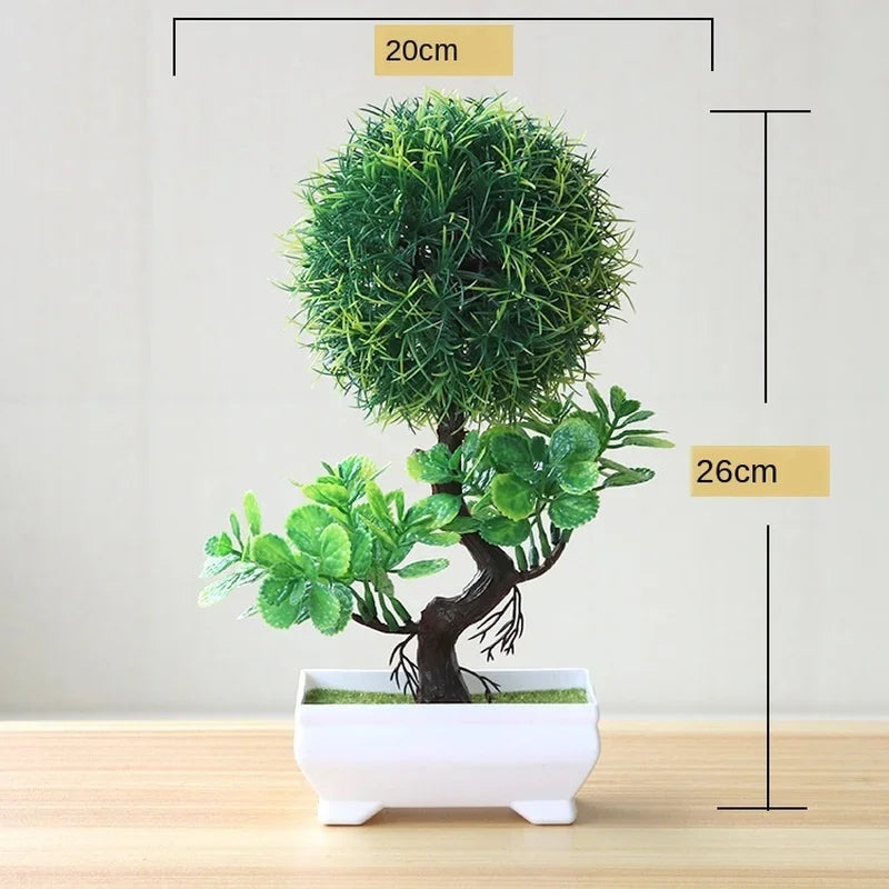 Artificial Plants Potted Bonsai