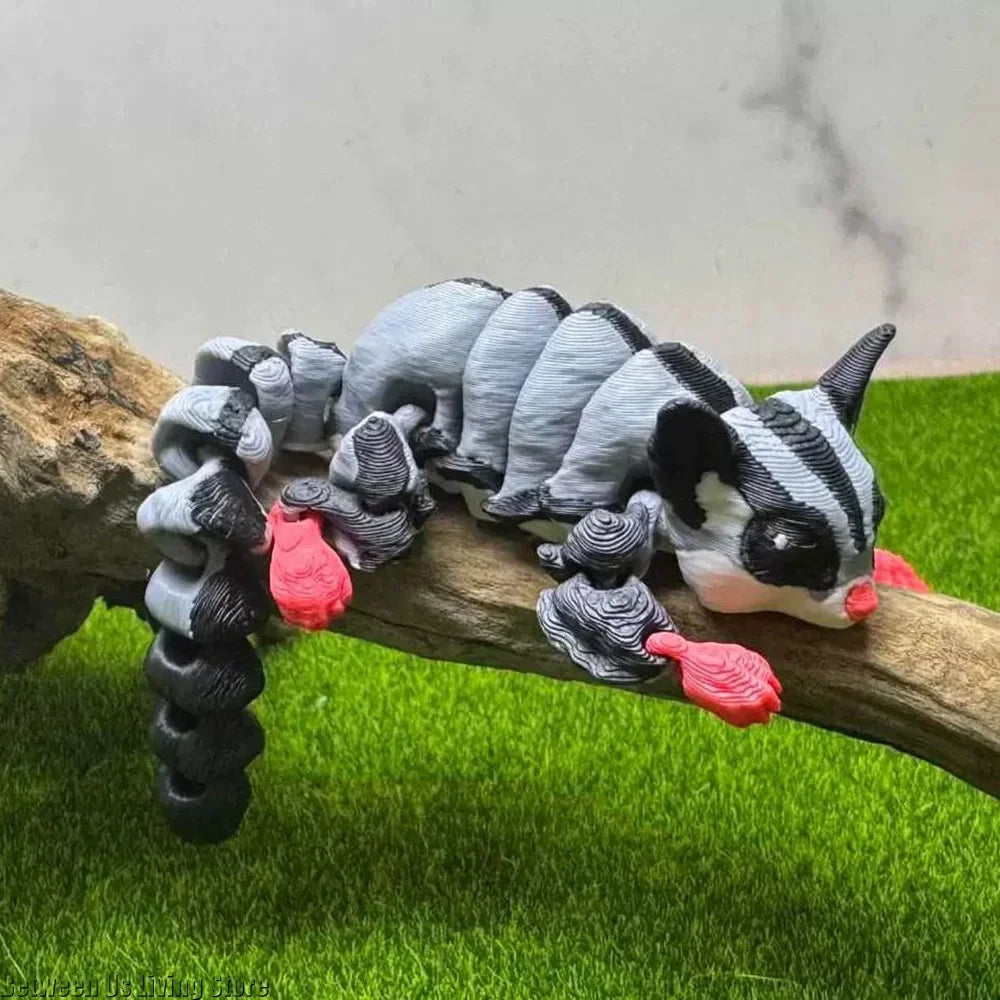 Multi-articulated 3D Printing Articulating Animals Squirrels Foxes Dogs Wolves for Home Desk Decoration Decor Kids Gift