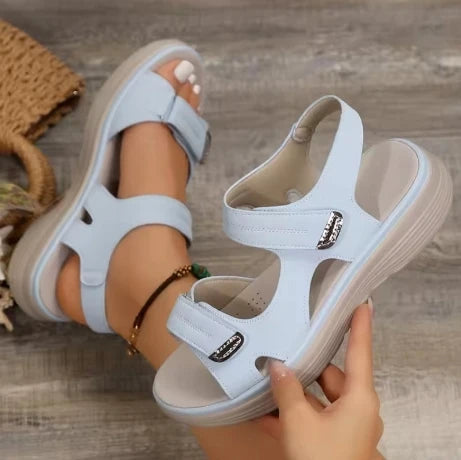 Summer Sandals Travel Women Shoes New Sandal Sole Durable Sandal Ladies Outdoor Beach Slippers Platform Sandals