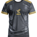 Men's Mexico Football Jersey - "MEXICO" graphic, eagle and floral design. Breathable and perfect for training, matches and casua