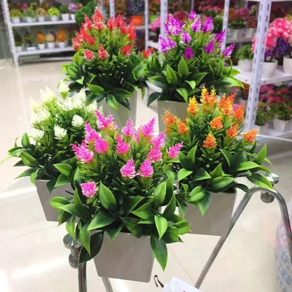 Artificial Flowers Plant Pot