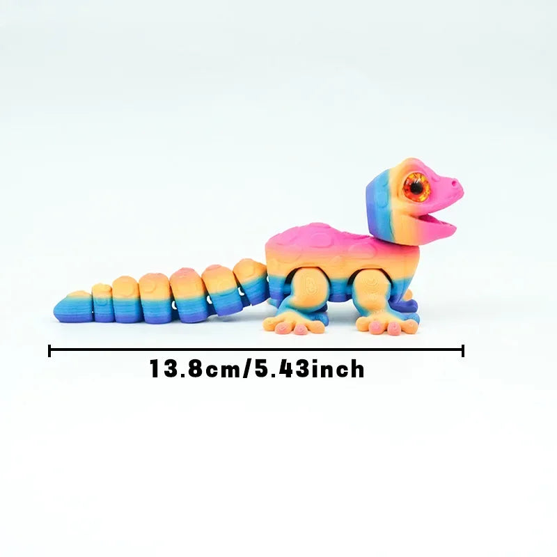 3D Printed Multi-joint Movable Animals Model Kid Toys Cute Relief Sensory Toy Funny Home Accessories Kids Gift Desktop Ornament